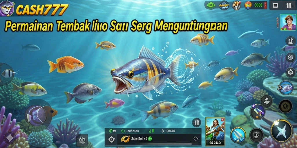 Tangkapan layar menunjukkan aksi seru dalam permainan CASH777.
