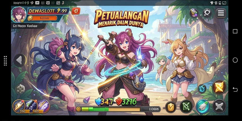 Tampilan menarik dari gameplay DEWASLOT99 yang penuh aksi Anime.