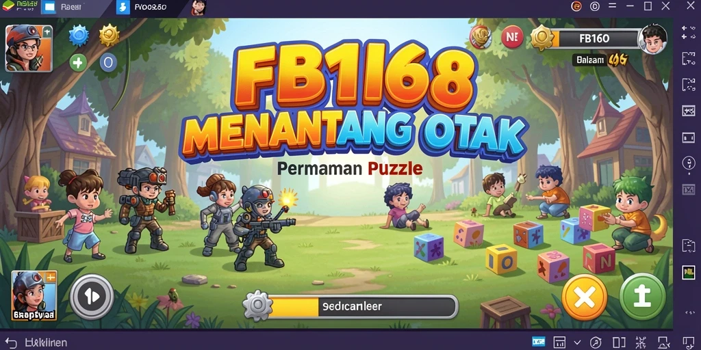 Screenshot FB168 menunjukkan gameplay Puzzle yang seru dan interaktif.