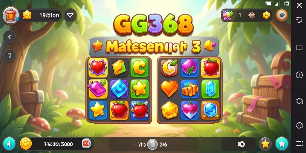 Tampilan gameplay GG368 yang penuh warna dan seru.