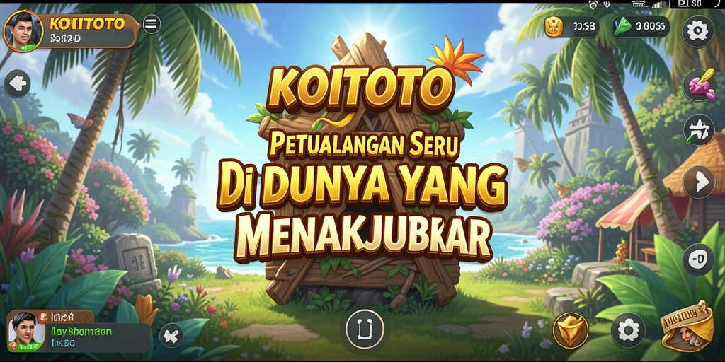 Tampilan gameplay KOITOTO yang menakjubkan di dunia petualangan.