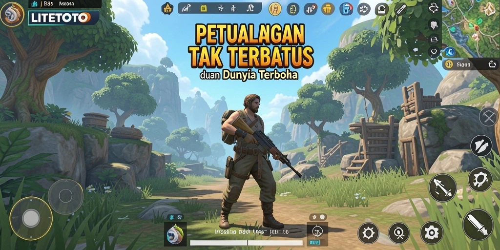Tangkapan layar LITETOTO menampilkan petualangan dunia terbuka yang menakjubkan.
