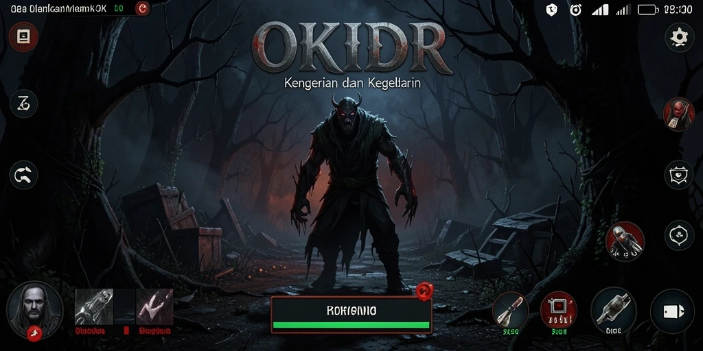 Screenshot menarik yang menunjukkan gameplay menegangkan dari OKIDR.