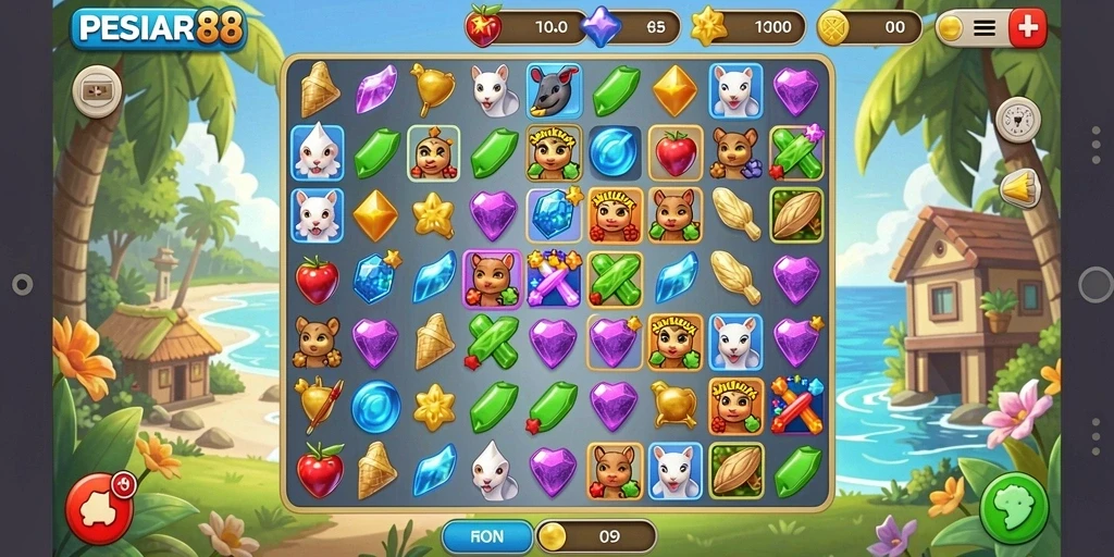 Tampilan gameplay PESIAR88 yang seru dan penuh warna.