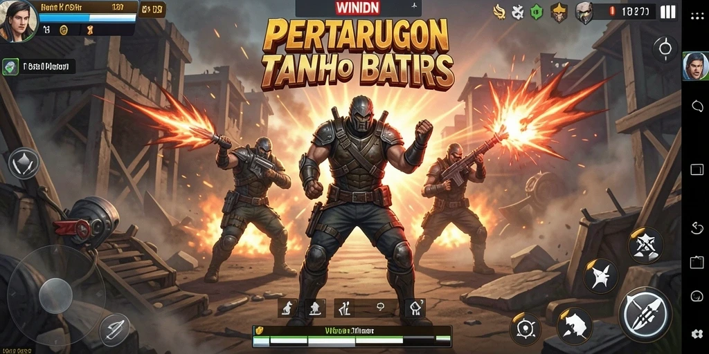Tampilan gameplay seru dan dinamis dari WINIDN
